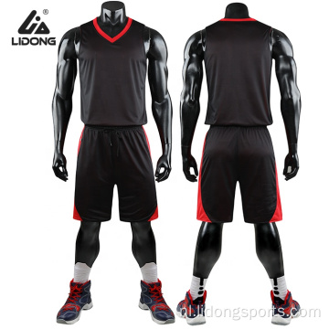 Aangepaste ontwerpen basketbal uniform college basketbal jersey